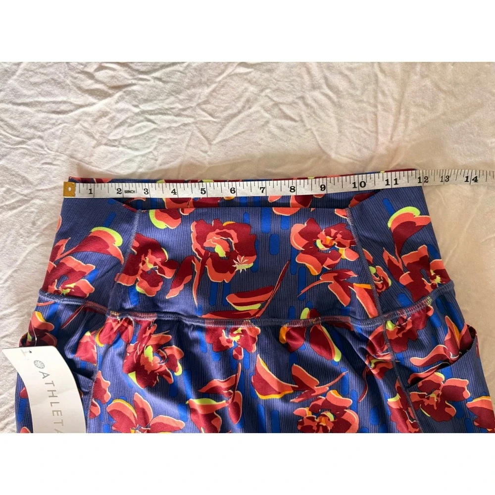 NWT‎ Athleta Floral Athletic Skort salutation Activewear Skirt Pockets Womens XS